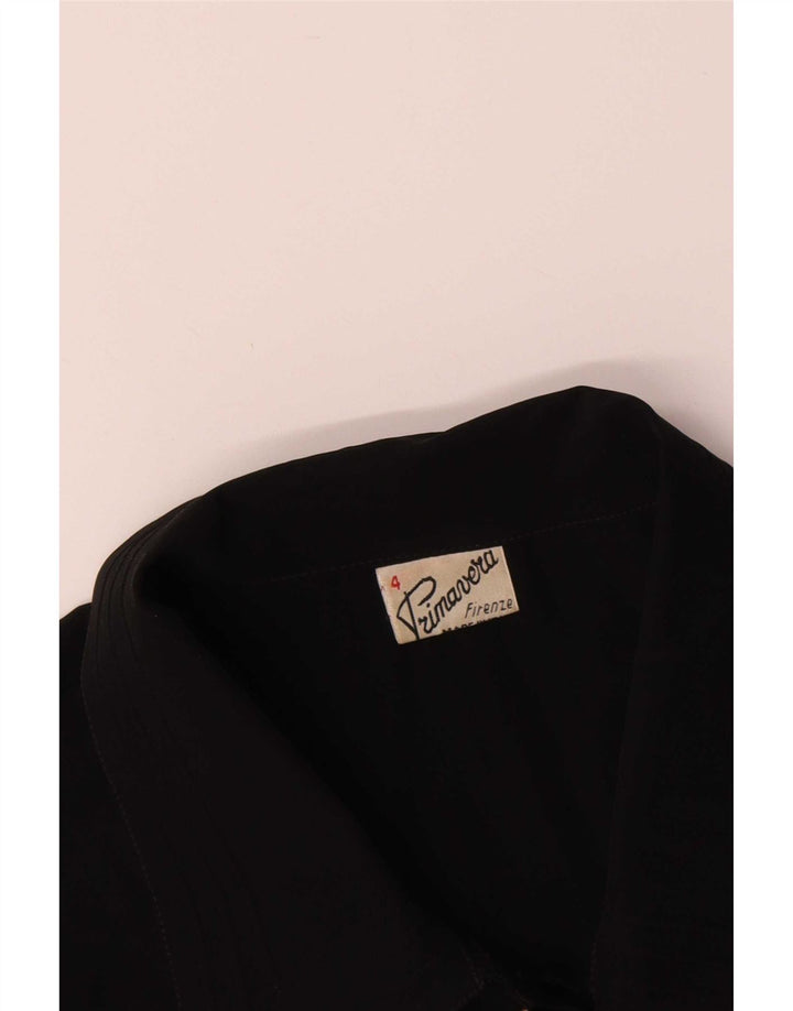Primavera Firenze Blusa Camisa Mujer ES 40 XL Poliéster Negro