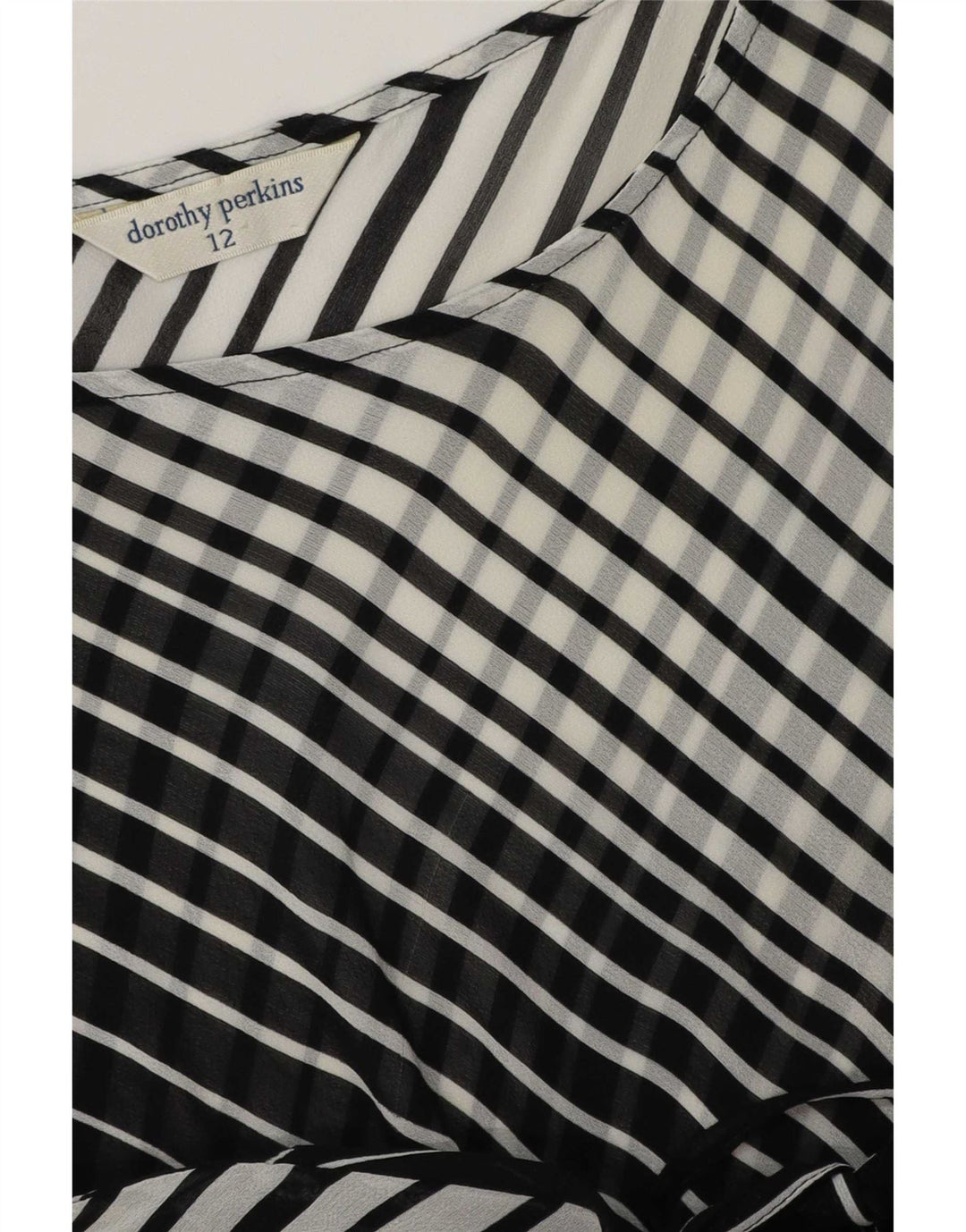 Dorothy Perkins Vestido básico sin mangas para mujer UK 42 Mediano Rayas negras