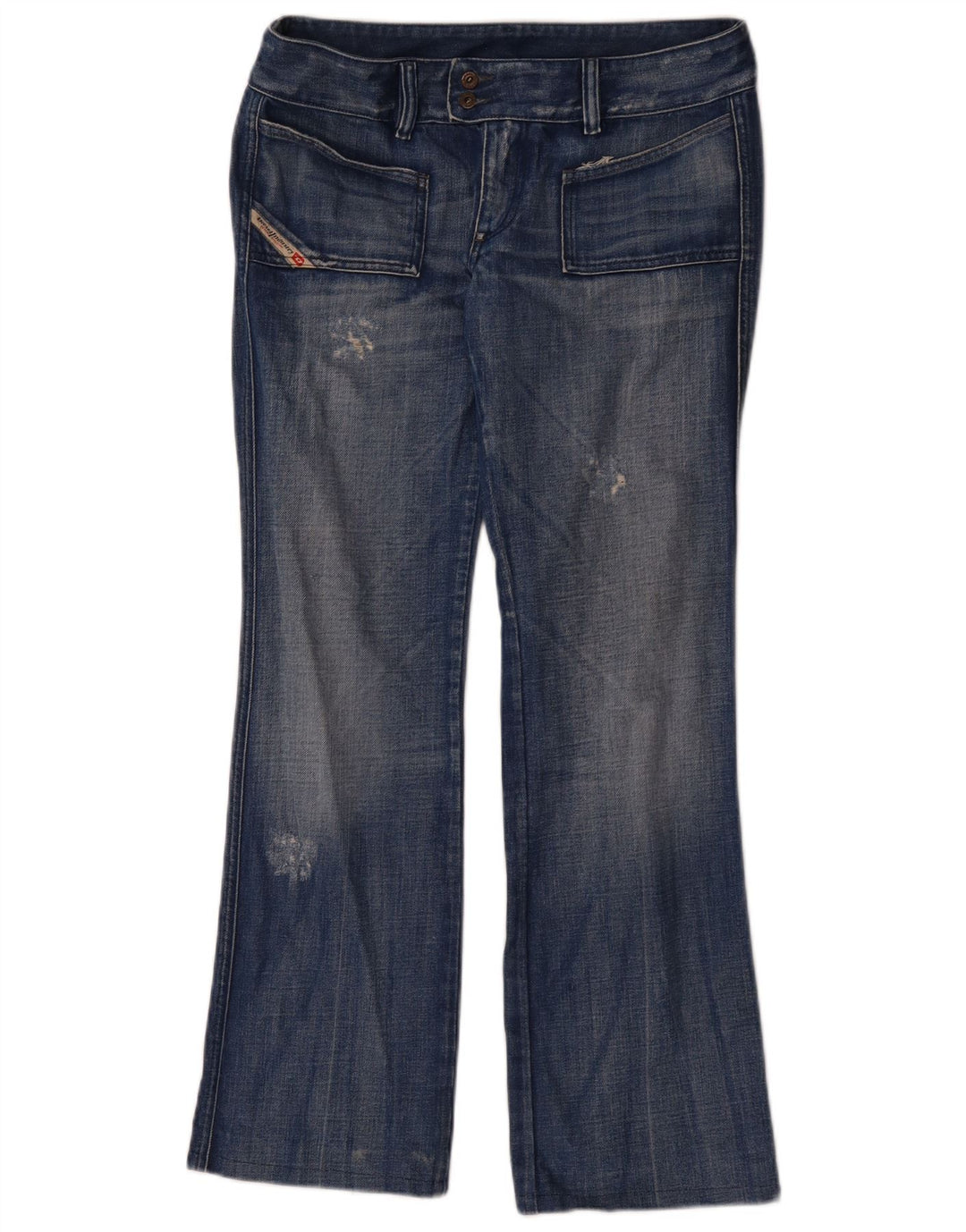 DIESEL Vaqueros Bootcut Desgastados Mujer W31 L29 Algodón Azul