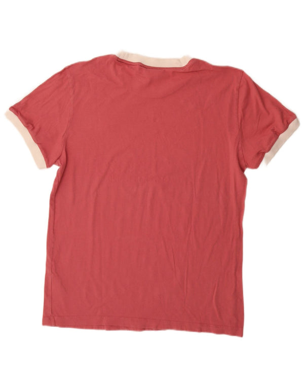 Adidas Camiseta extragrande para mujer UK 6 XS Rojo Colorblock Algodón