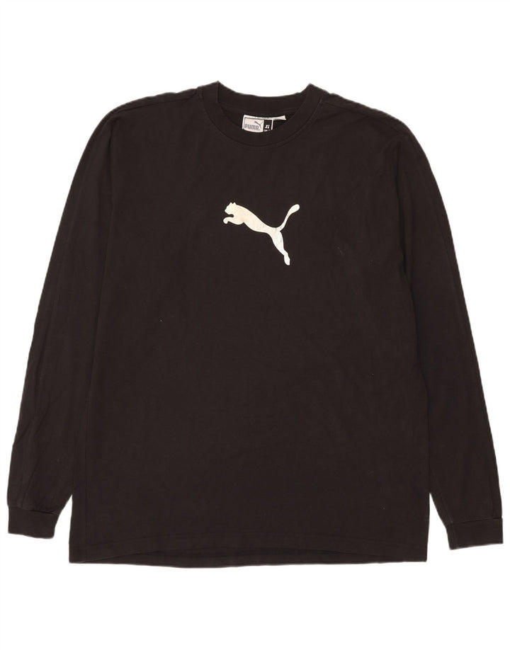 Puma Hombre Gráfico Top Manga Larga XL Algodón Negro