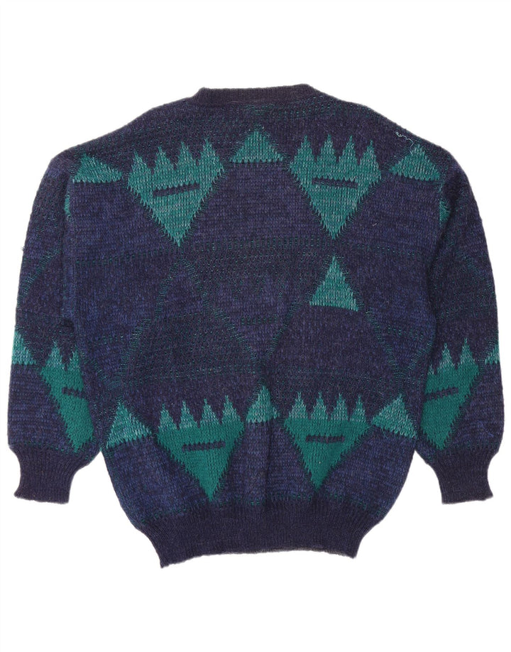 4 CASTELLA Jersey con Cuello Barco para Hombre IT 56 XL Azul Marino Geométrico