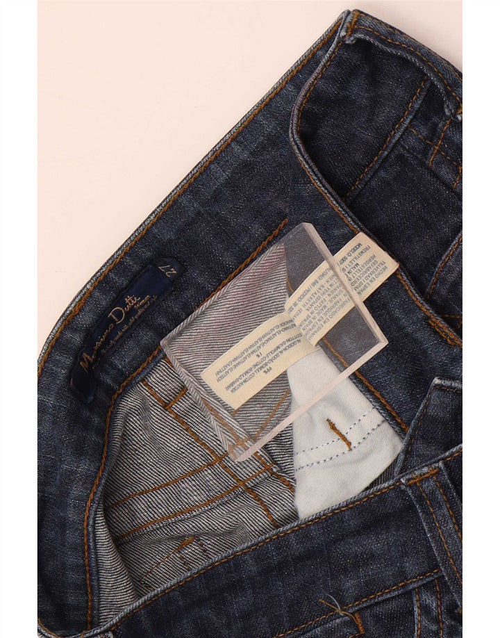 Vaqueros Massimo Dutti Mujer Rectos W27 L29 Azul Marino Algodón