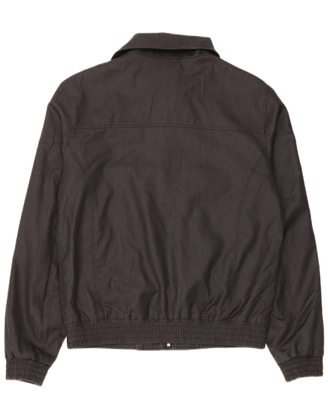 Zara Hombre Chaqueta Bomber De Doble Botonadura UK 38 Poliéster Gris Medio