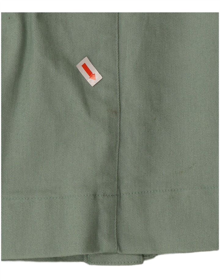 Vestido estilo delantal para mujer Oasis UK 40 Algodón verde medio
