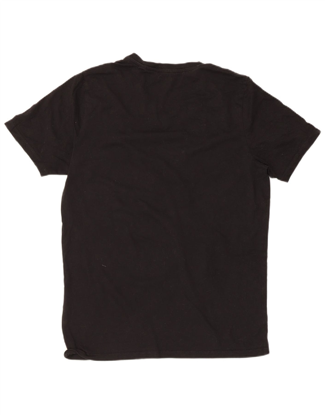 JACK & JONES Hombre Camiseta Top Grande Negro Algodón