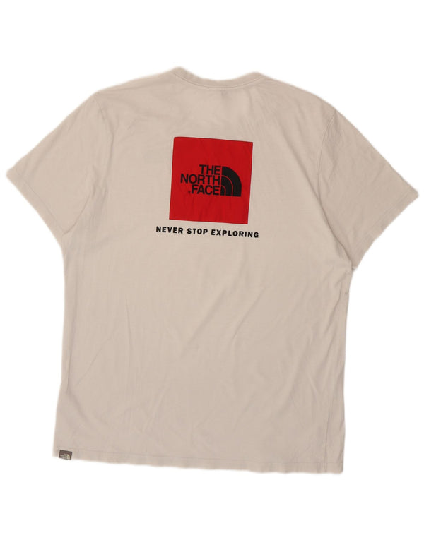 THE NORTH FACE Camiseta gráfica para hombre Top XL Off White Cotton