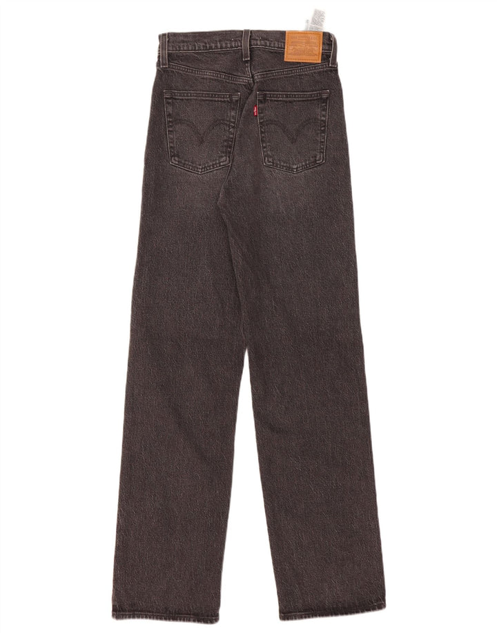 LEVI'S Vaqueros rectos Ribcage para mujer W25 L32 Algodón gris
