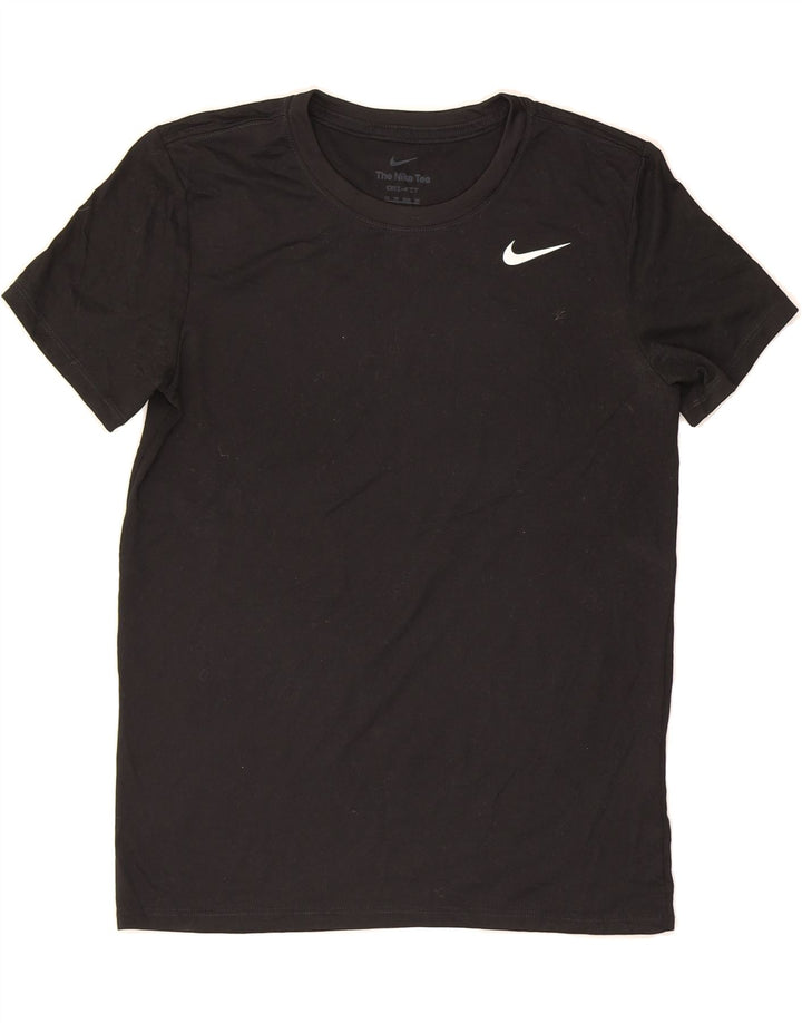 NIKE Womens Dri Fit Oversized T-Shirt Top UK 6 XS Black Polyester Vintage Nike and Second-Hand Nike from Messina Hembry 