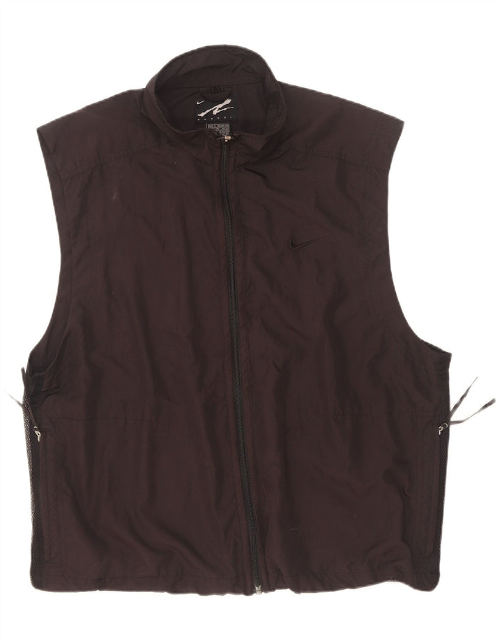 Nike Andre Agassi Chándal Top Chaqueta para Hombre UK 38/40 Mediano Negro