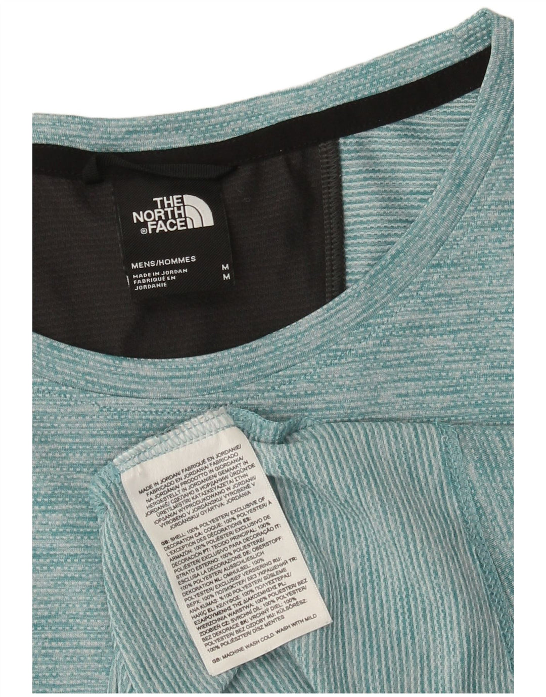 The North Face Hombre Chaleco Top Medio Turquesa Colorblock Poliéster