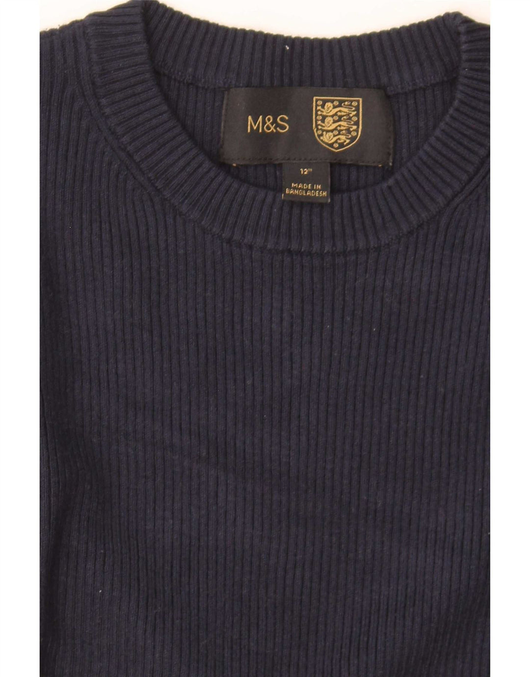 Marks & Spencer Top corto para mujer UK 4 XS Azul marino