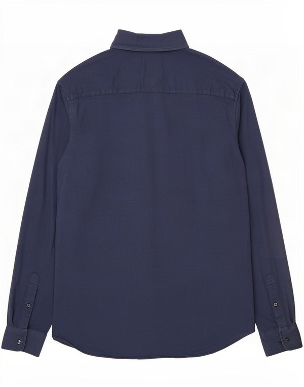 Camisa Tommy Hilfiger Hombre Grande Azul Algodón