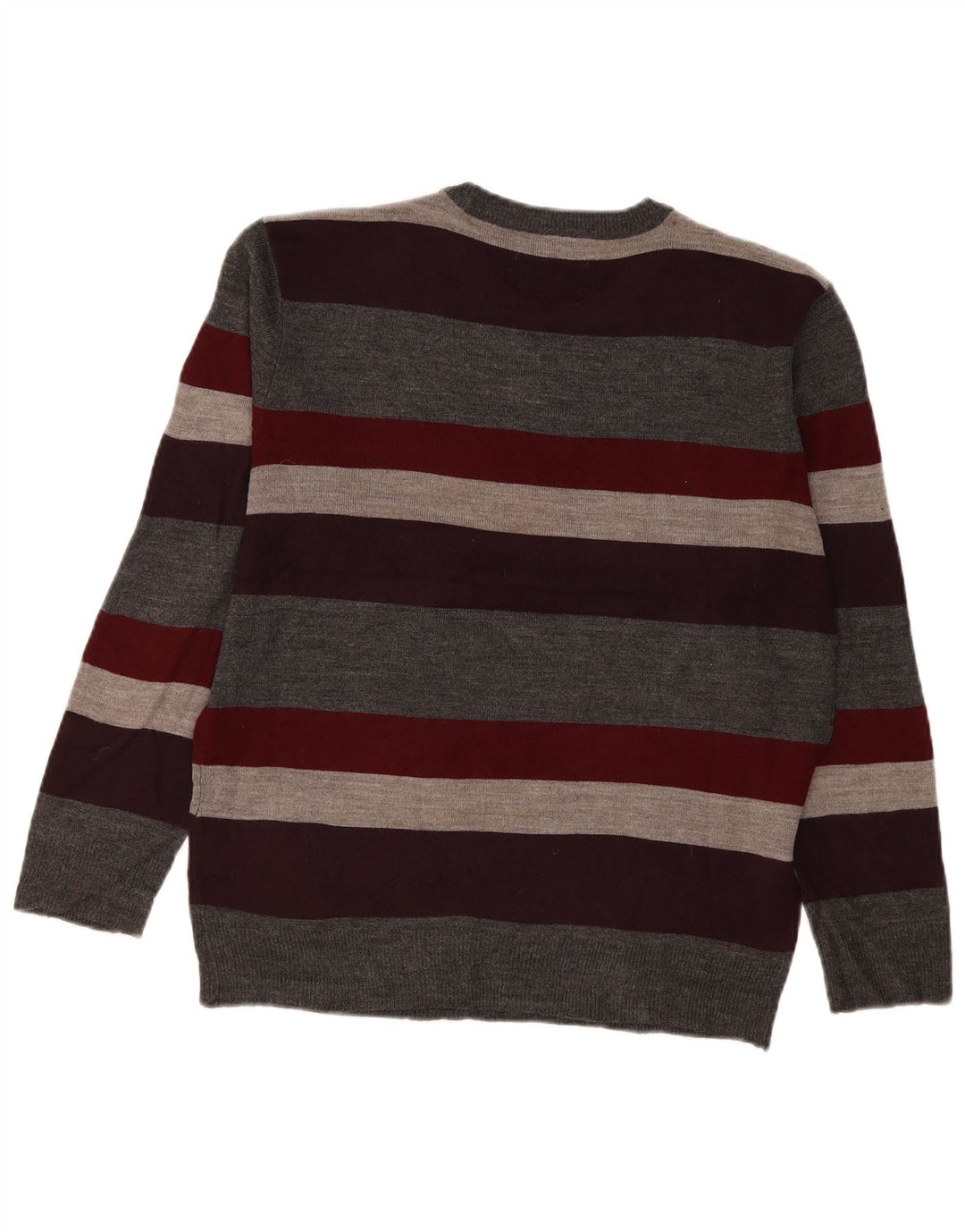Pierre Cardin - Jersey de cuello redondo para hombre, talla pequeña, multicolor, a rayas