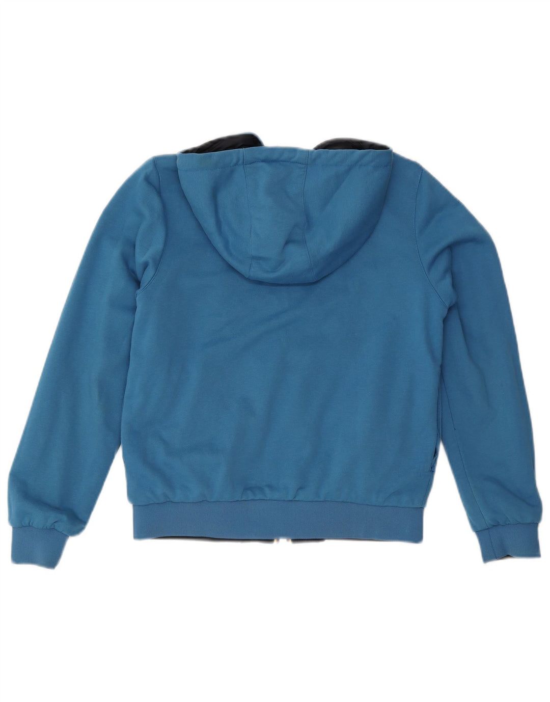 K-Way Chaqueta reversible con capucha para mujer UK 10 Small Azul marino Algodón