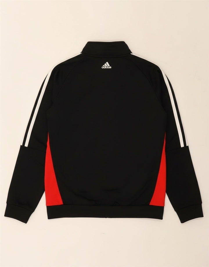 Adidas - Chaqueta de chándal con gráfico para niños, 11-12 años, color negro