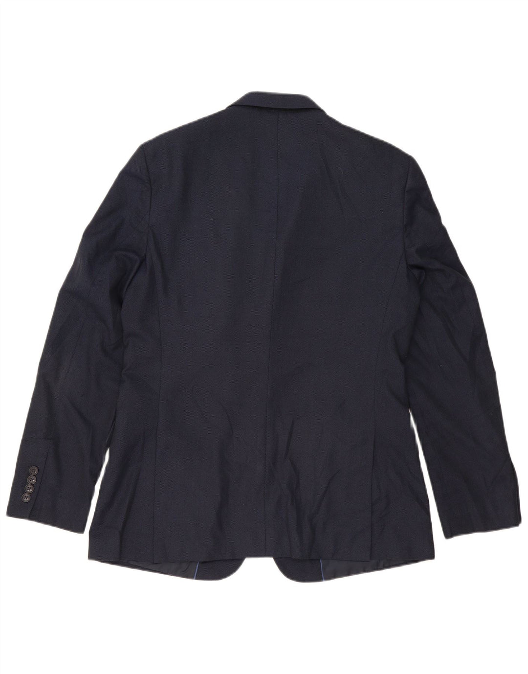 Marks & Spencer Chaqueta tipo blazer de 2 botones para hombre UK 42 Grande Poliéster azul marino