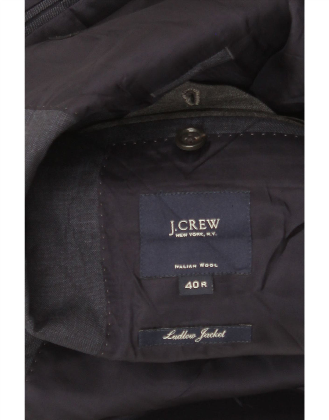 J. CREW Chaqueta tipo blazer Ludlow de 2 botones para hombre UK 40 Grande Lana azul marino