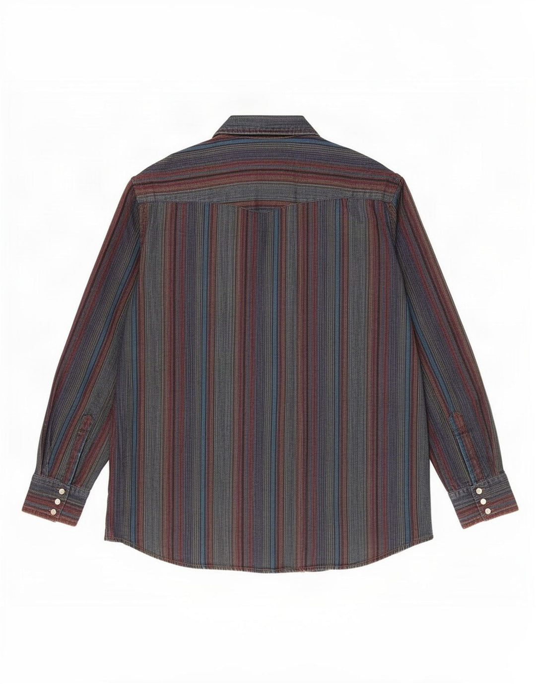 Rustler Camisa alta para hombre Talla 17 1/2 XL Rayas multicolores