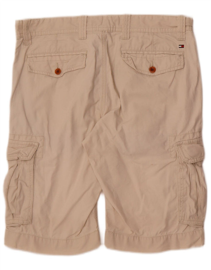 Tommy Hilfiger Shorts Cargo Hombre W32 Algodón Beige Medio
