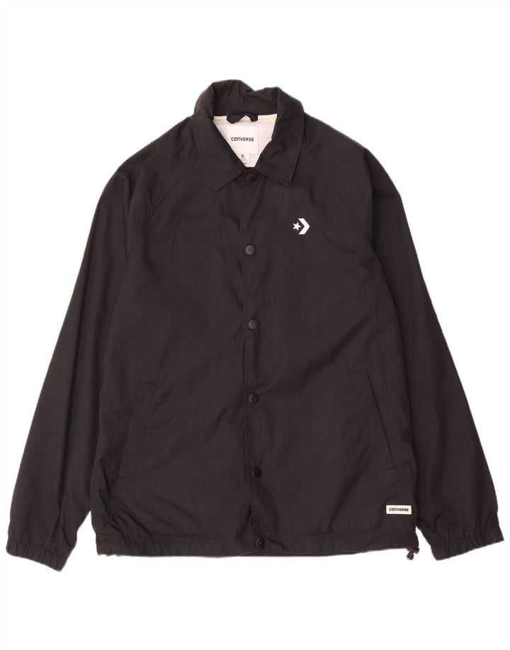 Converse Chaqueta Bomber para Hombre UK 36 Small Poliéster Negro