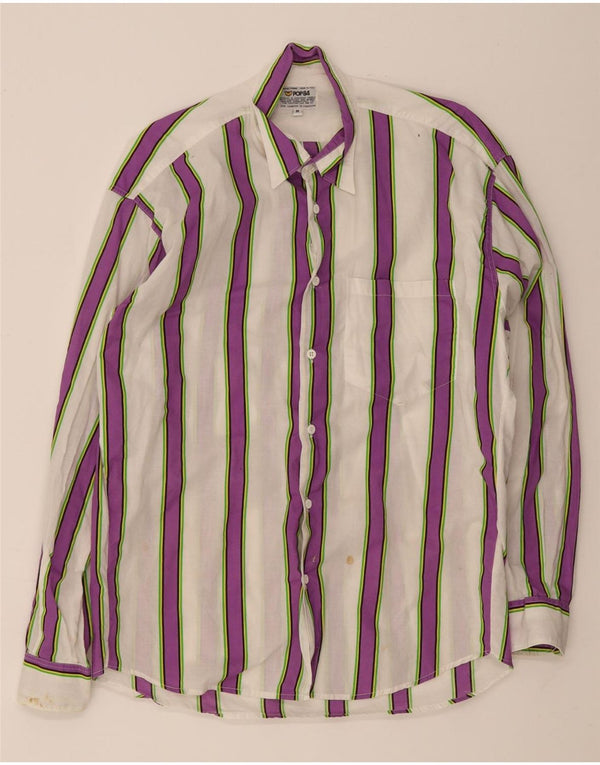 POP 84 Camisa Hombre Mediana Rayas Blancas