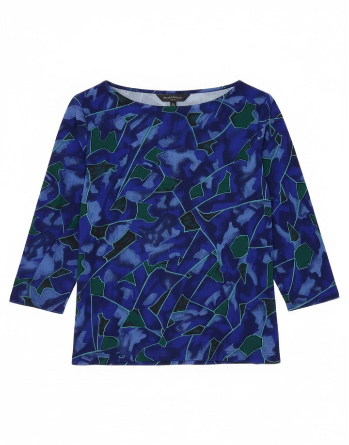 Valstar Mujer Patrón Abstracto Top Manga 3/4 UK 40 XL Azul