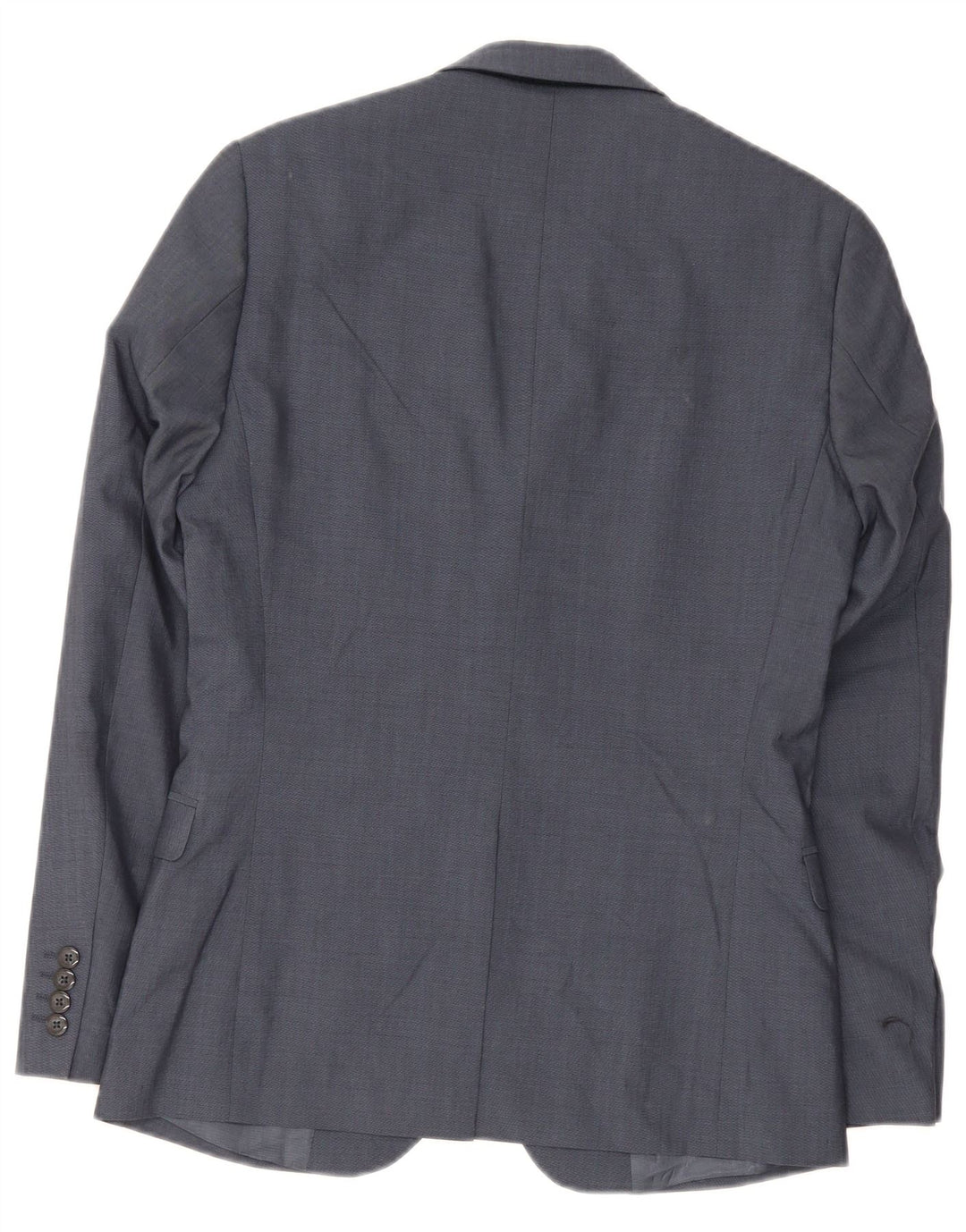 Dkny Chaqueta Blazer Slim Fit con 2 Botones para Hombre UK 36 Small Lana Azul Marino