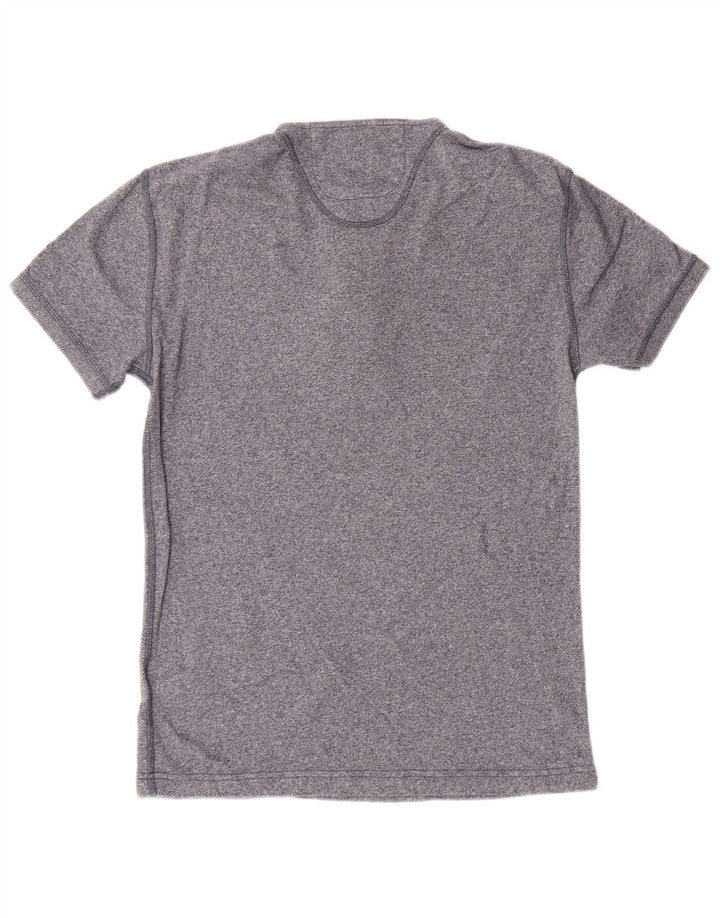 SUPERDRY Hombre Camiseta Top Algodón Gris Medio