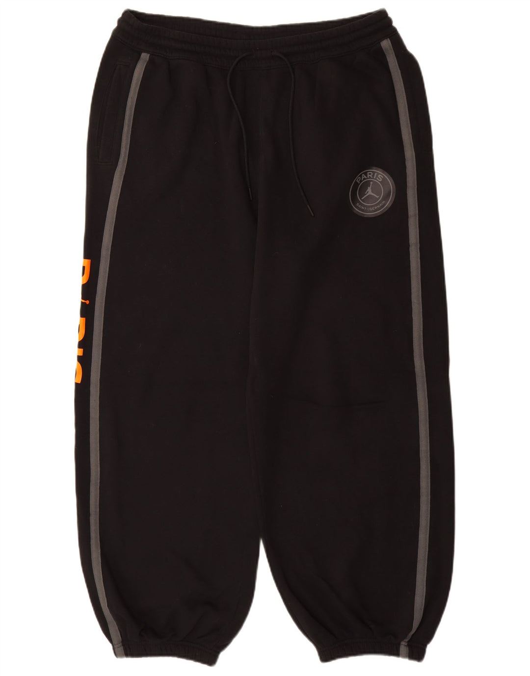 JORDAN Mens Paris Graphic Chándal Pantalones Joggers Grande Algodón Negro