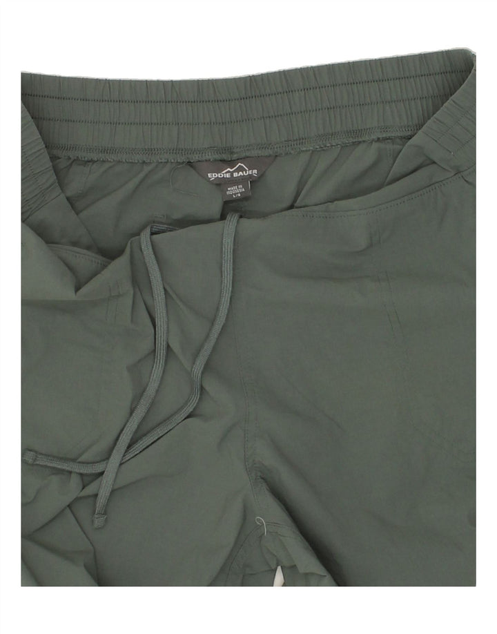 EDDIE BAUER Womens Tracksuit Trousers Large Khaki Nylon Vintage Eddie Bauer and Second-Hand Eddie Bauer from Messina Hembry 
