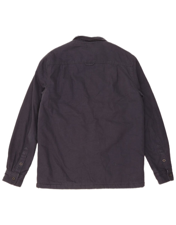 Superdry Camisa Sherpa Lumberjack De Algodón Azul Marino Mediano