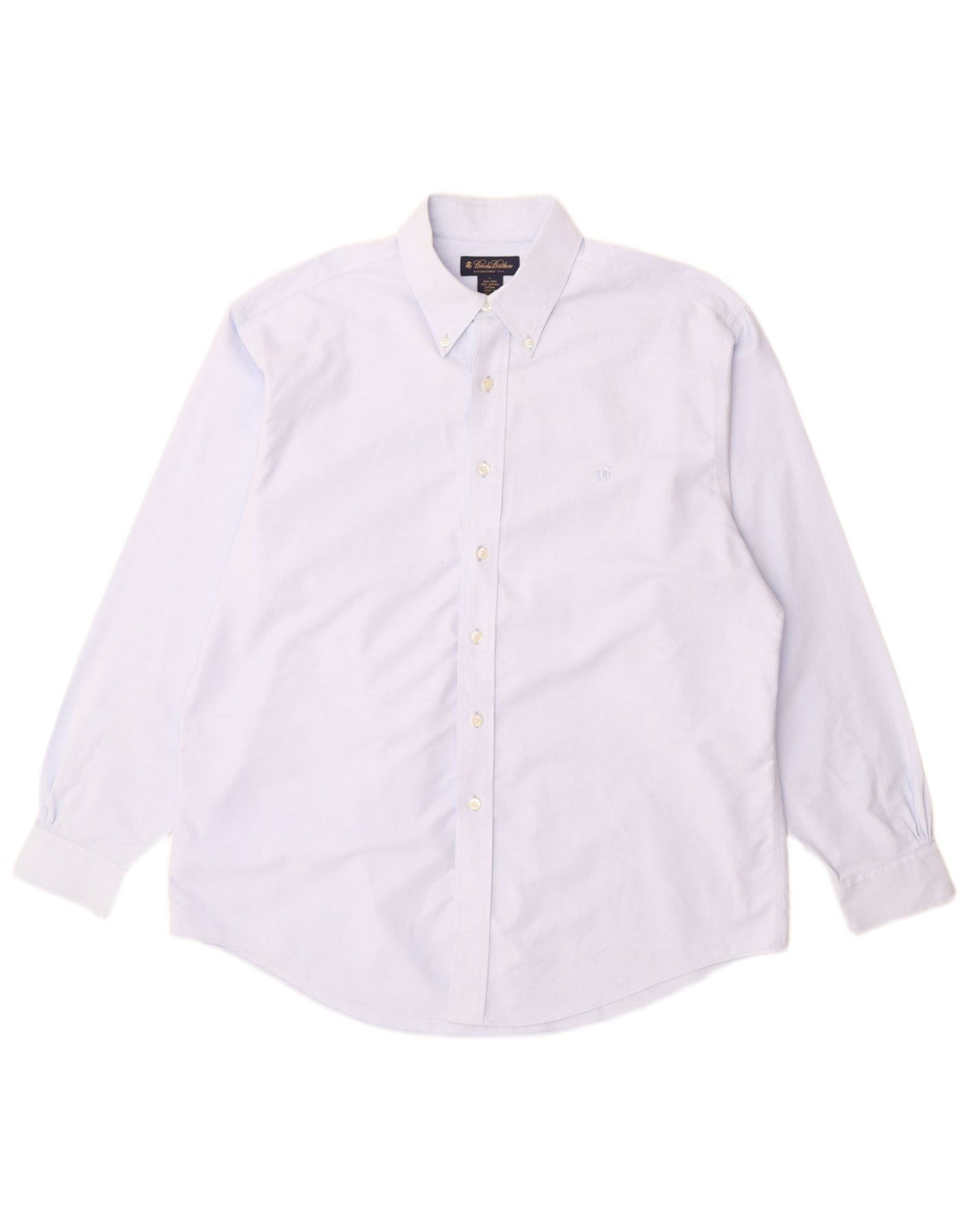Brooks Brothers Camisa para hombre grande de algodón azul