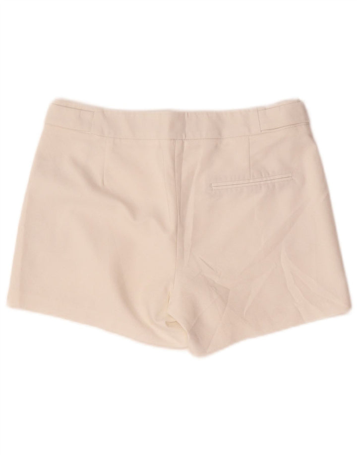 Zara Mujer Shorts Chinos XS W24 Blanco Algodón