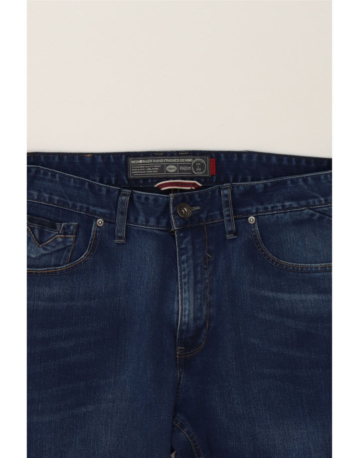 VINTAGE Mens Slim Jeans W34 L32 Blue Cotton Vintage Vintage and Second-Hand Vintage from Messina Hembry 