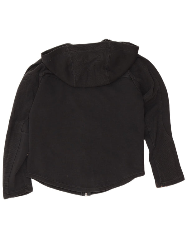 Puma Sudadera con capucha y cremallera para mujer UK 4 XS Negro Algodón Deportes