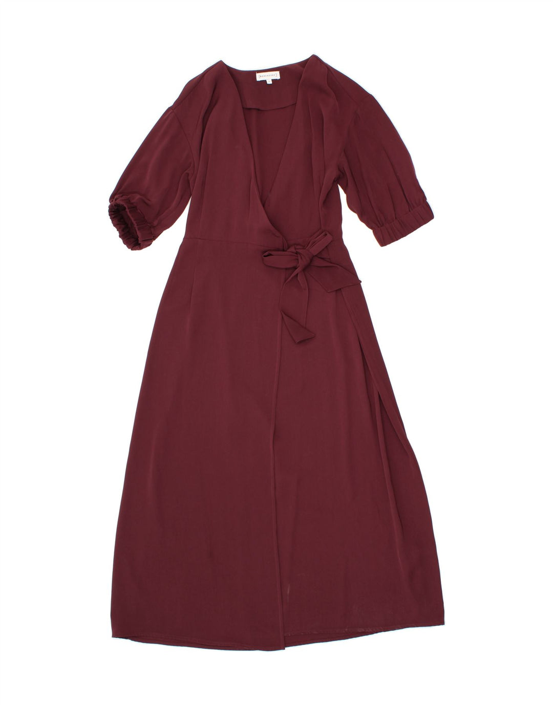 WAREHOUSE Womens Maxi Wrap Dress US 6 Medium Burgundy Polyester Vintage Warehouse and Second-Hand Warehouse from Messina Hembry 