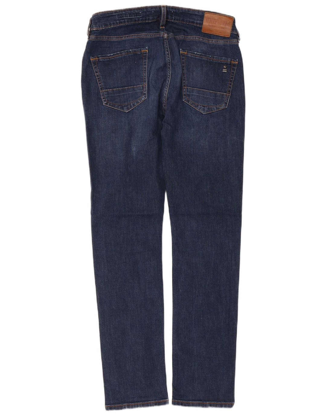 Vaqueros ajustados para hombre Uniform W32 L30 Algodón azul marino