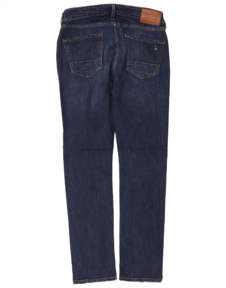Vaqueros ajustados para hombre Uniform W32 L30 Algodón azul marino