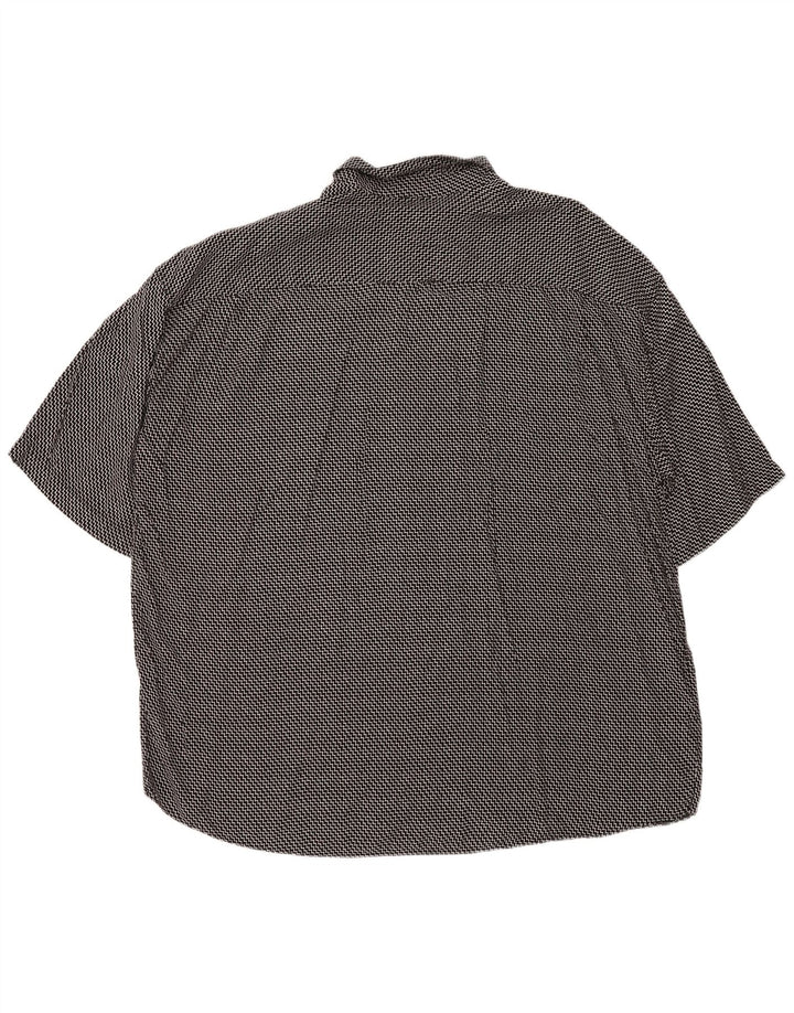 MAXFORT Camisa de manga corta para hombre 5XL Black Chevron