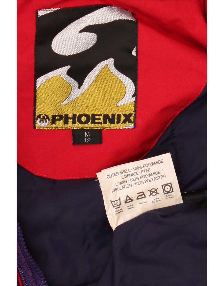 Mono de esquí con capucha para mujer Phoenix UK 40 Mediano Rojo Colorblock Poliamida