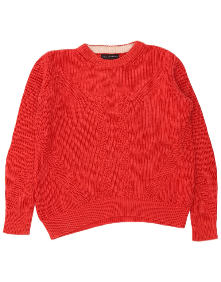 Marks & Spencer - Jersey de cuello redondo para hombre, talla pequeña, algodón rojo