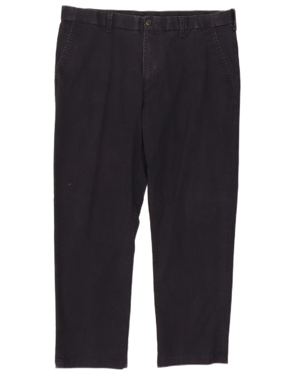 Marks & Spencer Mens Blue Harbour Regular Chino Trousers W38 L29 Navy Blue
