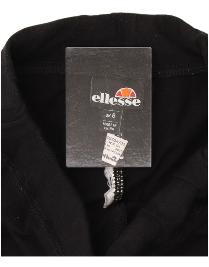 ELLESSE Leggings gráficos para mujer UK 8 Small Black