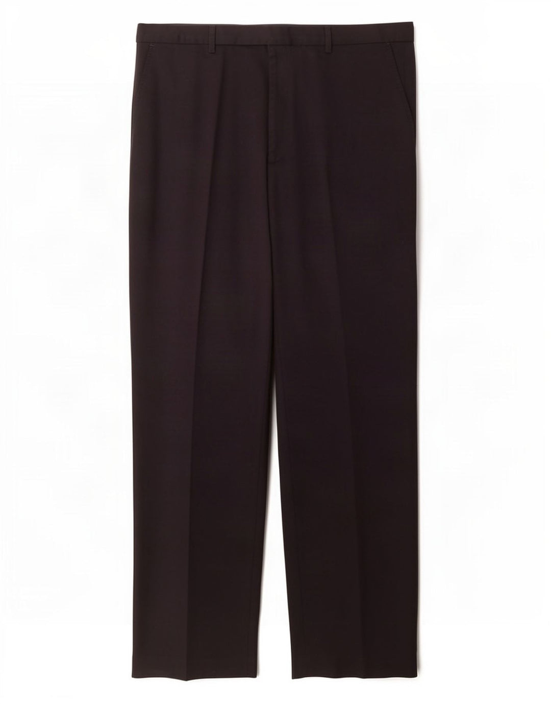 Marks & Spencer Pantalón de traje regular para hombre W40 L33 Poliéster azul marino