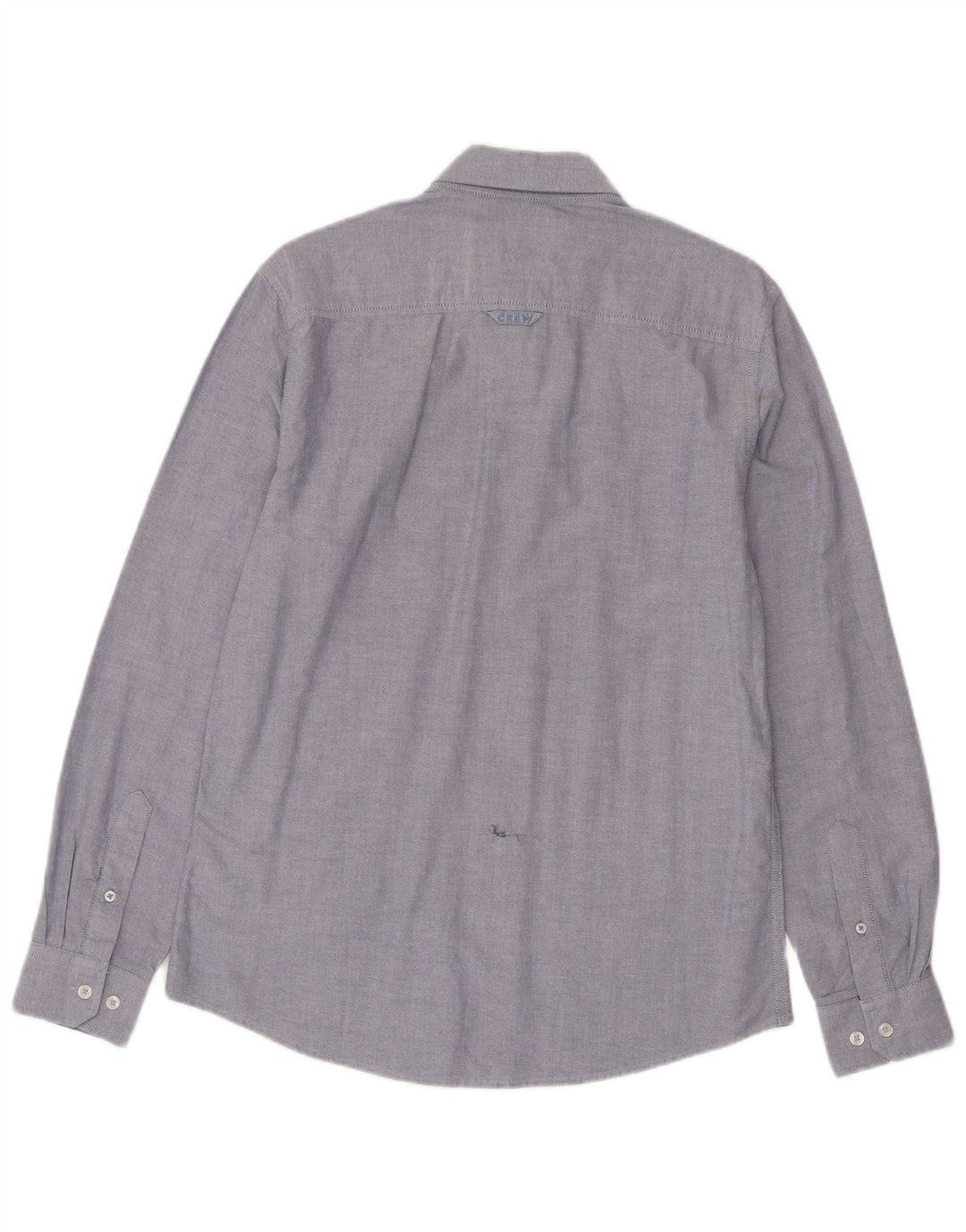 Crew Clothing Camisa ajustada para hombre Algodón azul pequeño