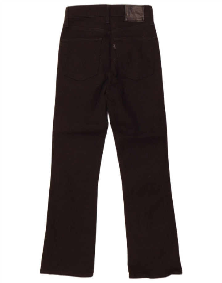 Levi's Vaqueros Bootcut Para Mujer W24 L26 Algodón Negro