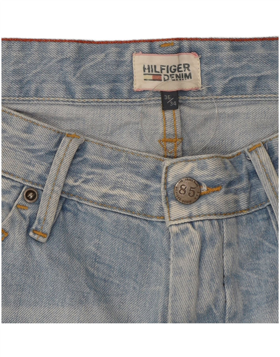 Tommy Hilfiger Pantalones cortos de mezclilla para hombre W36 Azul grande