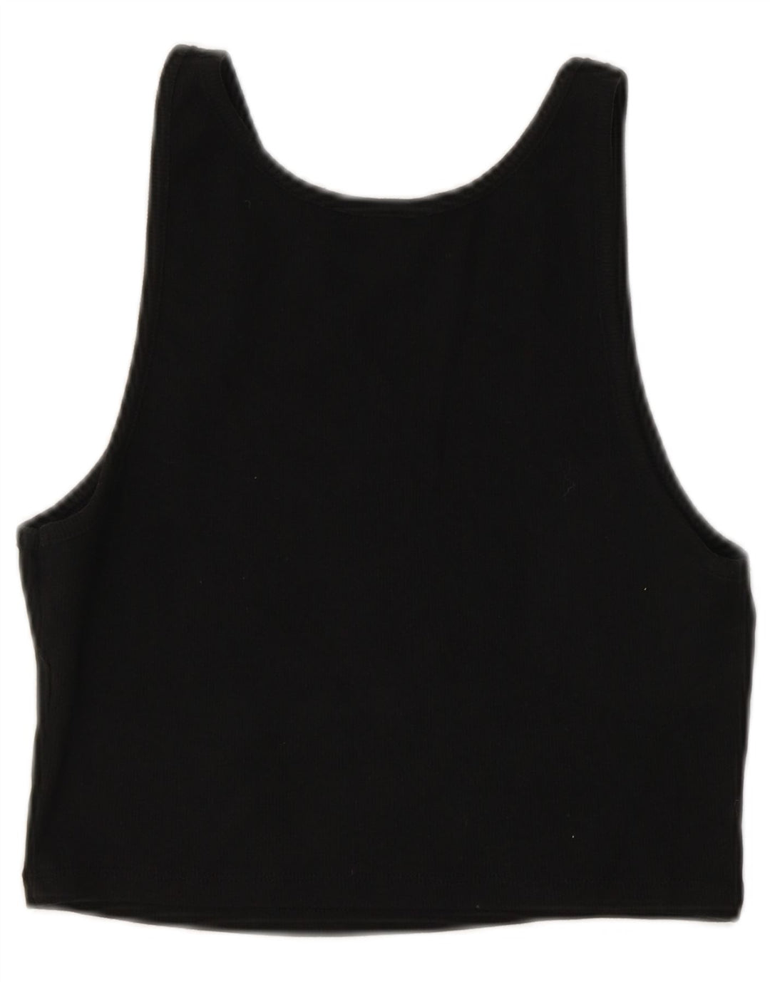 Zara Mujer Crop Chaleco Top Reino Unido 44 Grande Negro