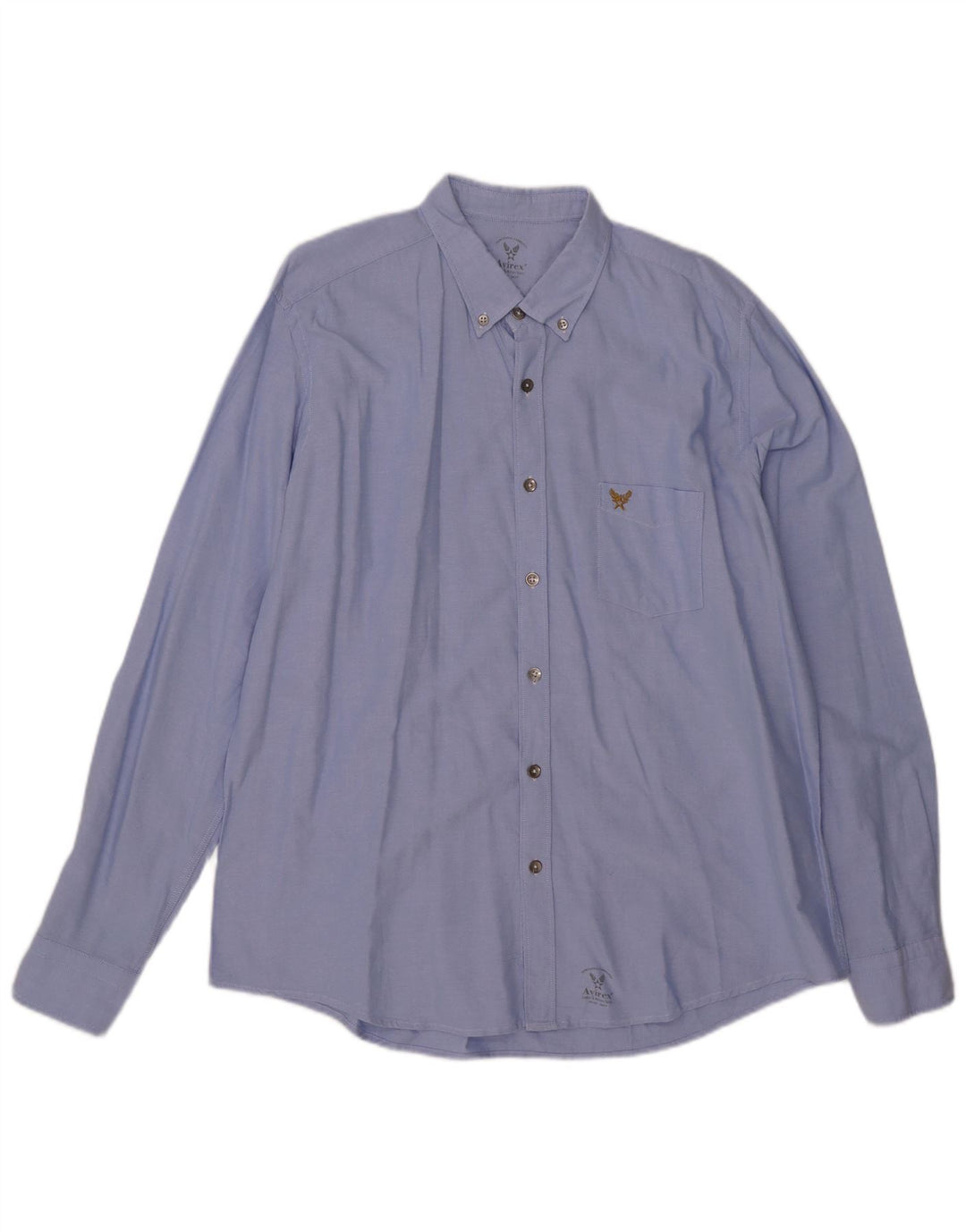 Camisa Avirex Hombre 2XL Algodón Azul